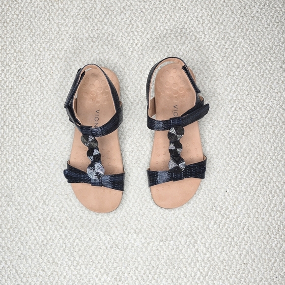 Vionic Shoes - Vionic Farrs II Black Slingback Adjustable Straps Sandals for Women